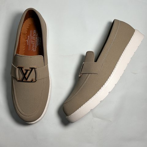 Suede LV loafer