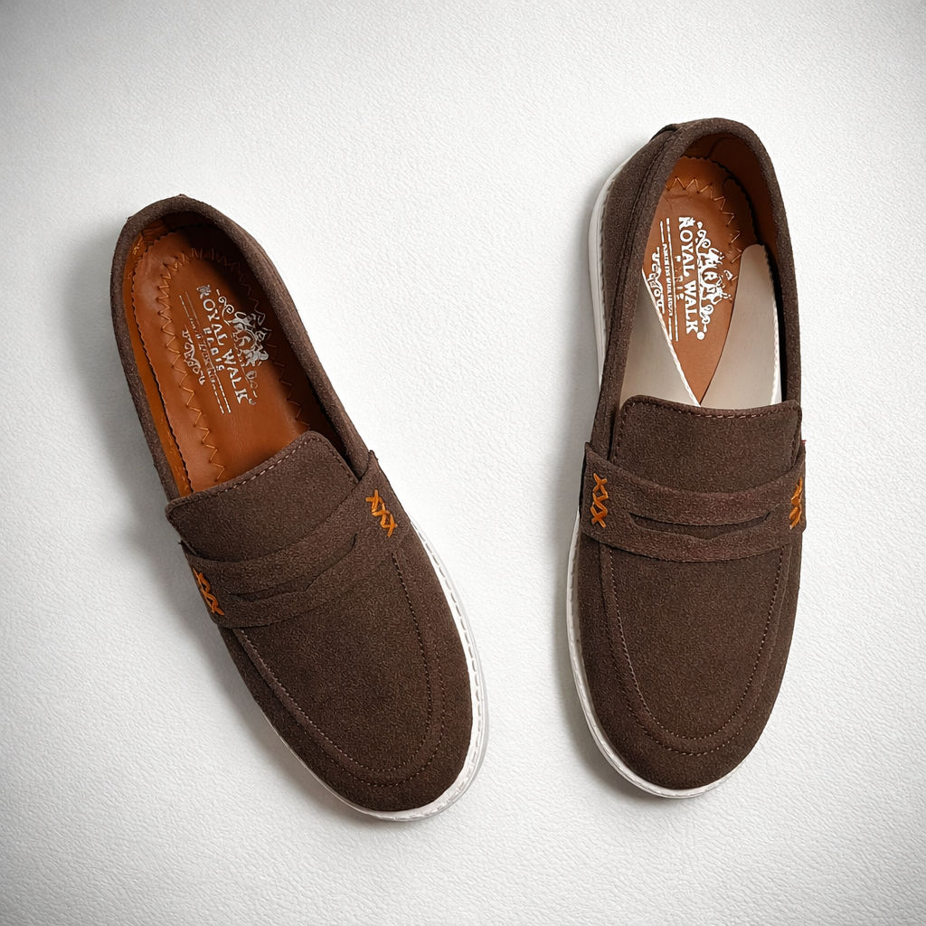 Suede Penny Loafers