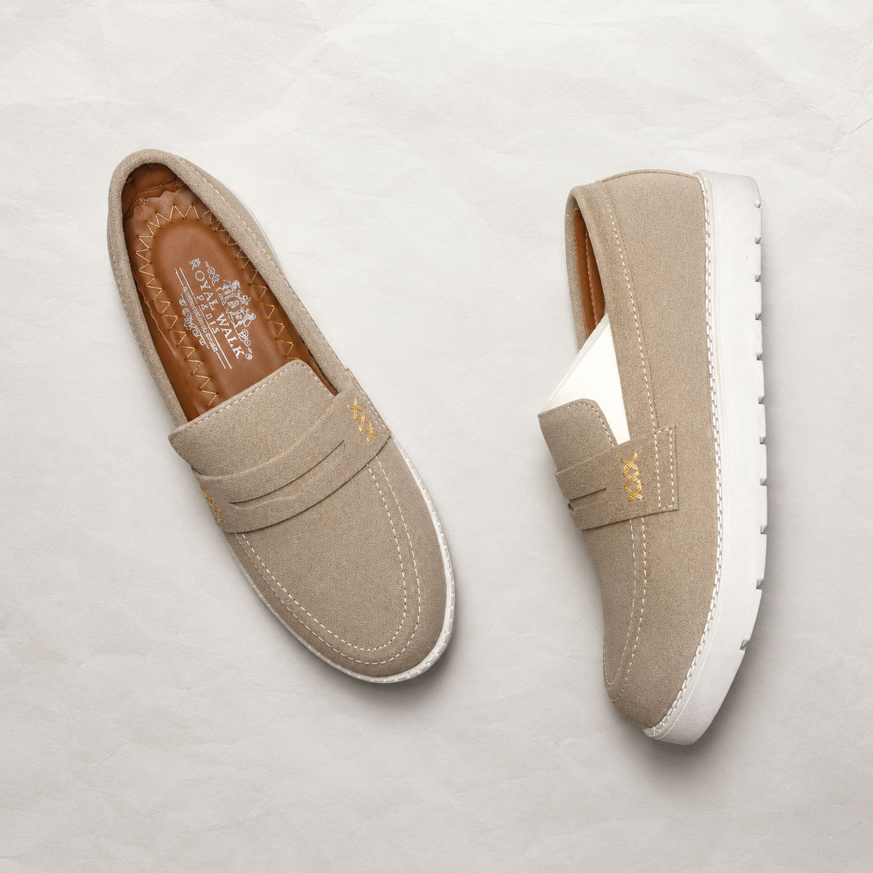 Suede Penny Loafers