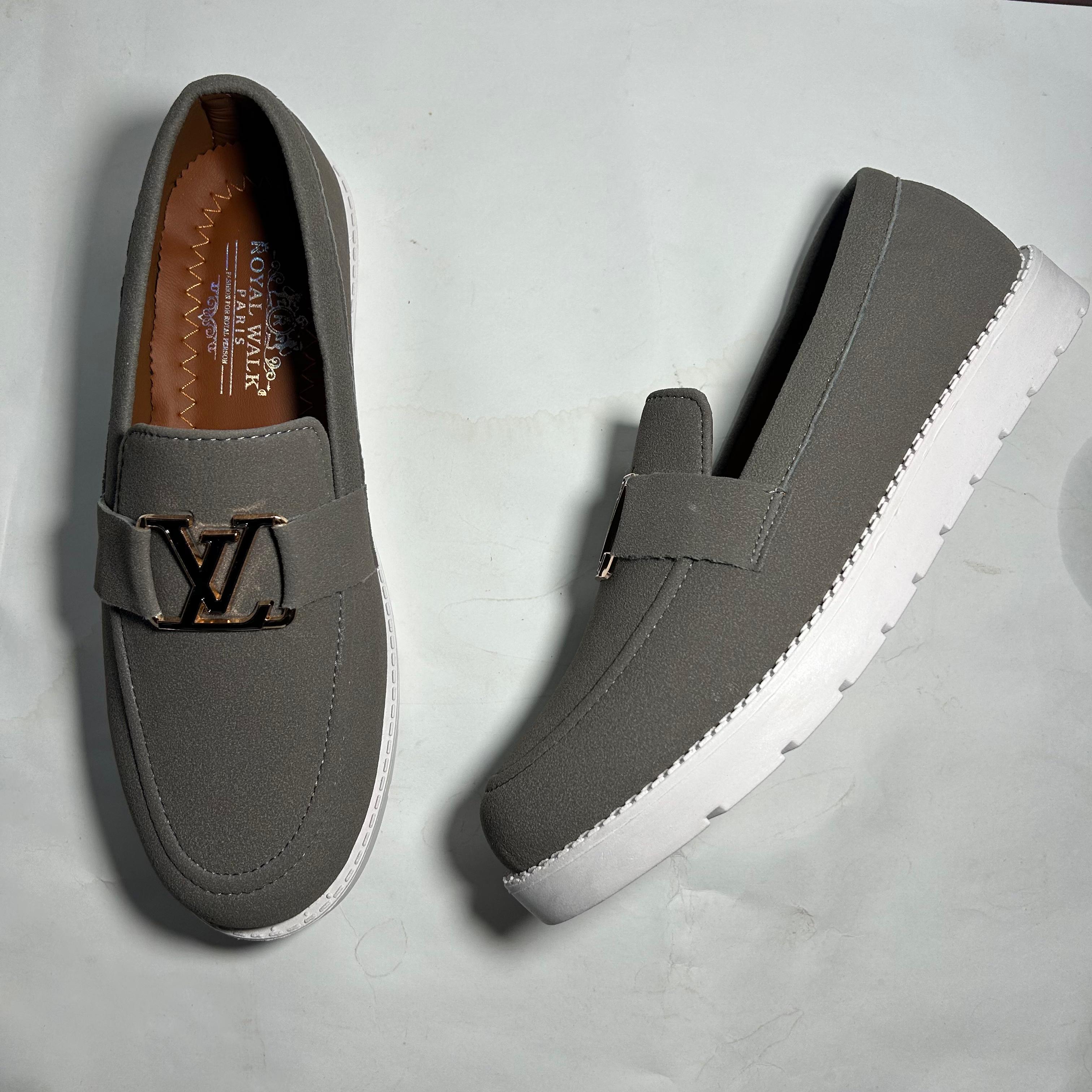 Suede LV loafer