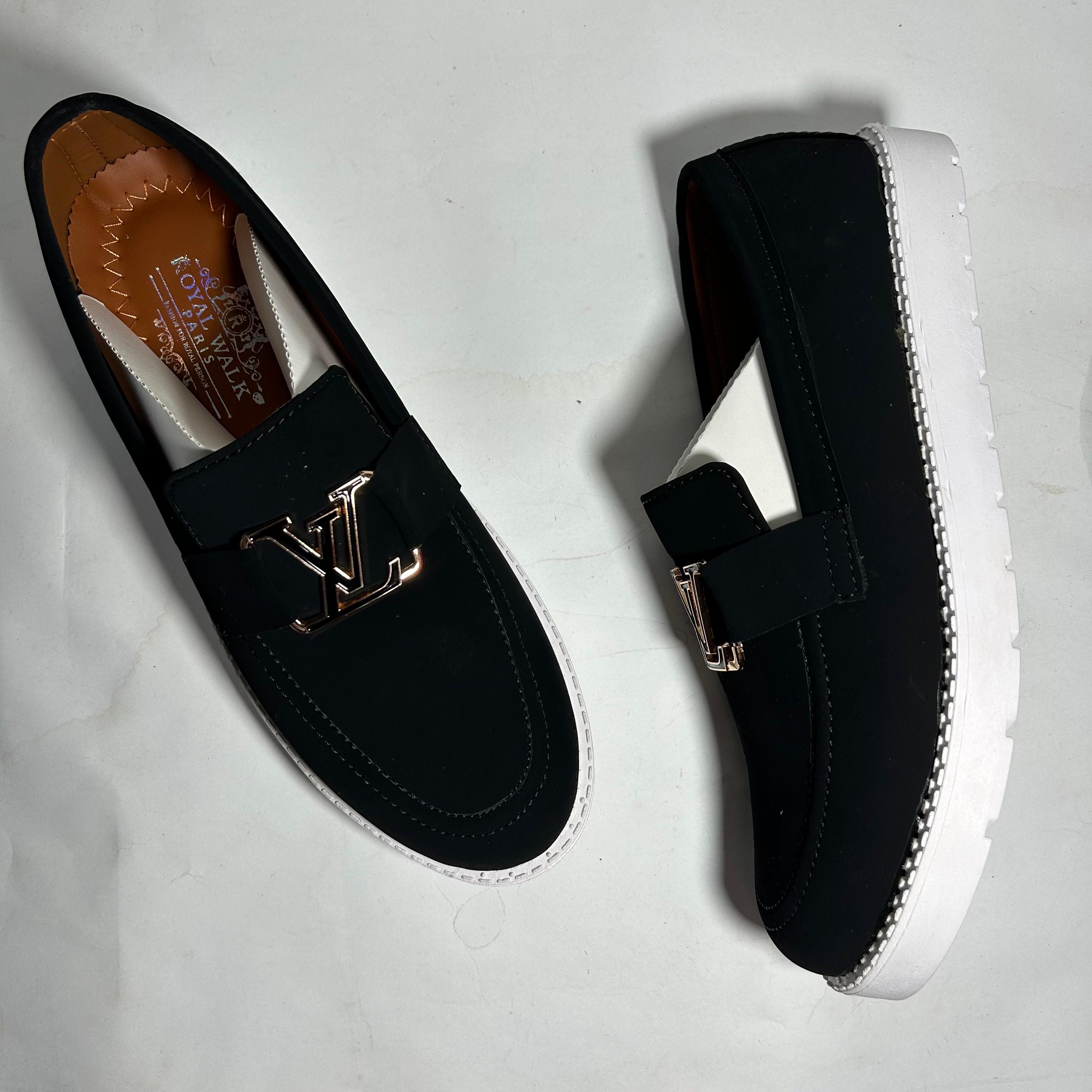 Suede LV loafer