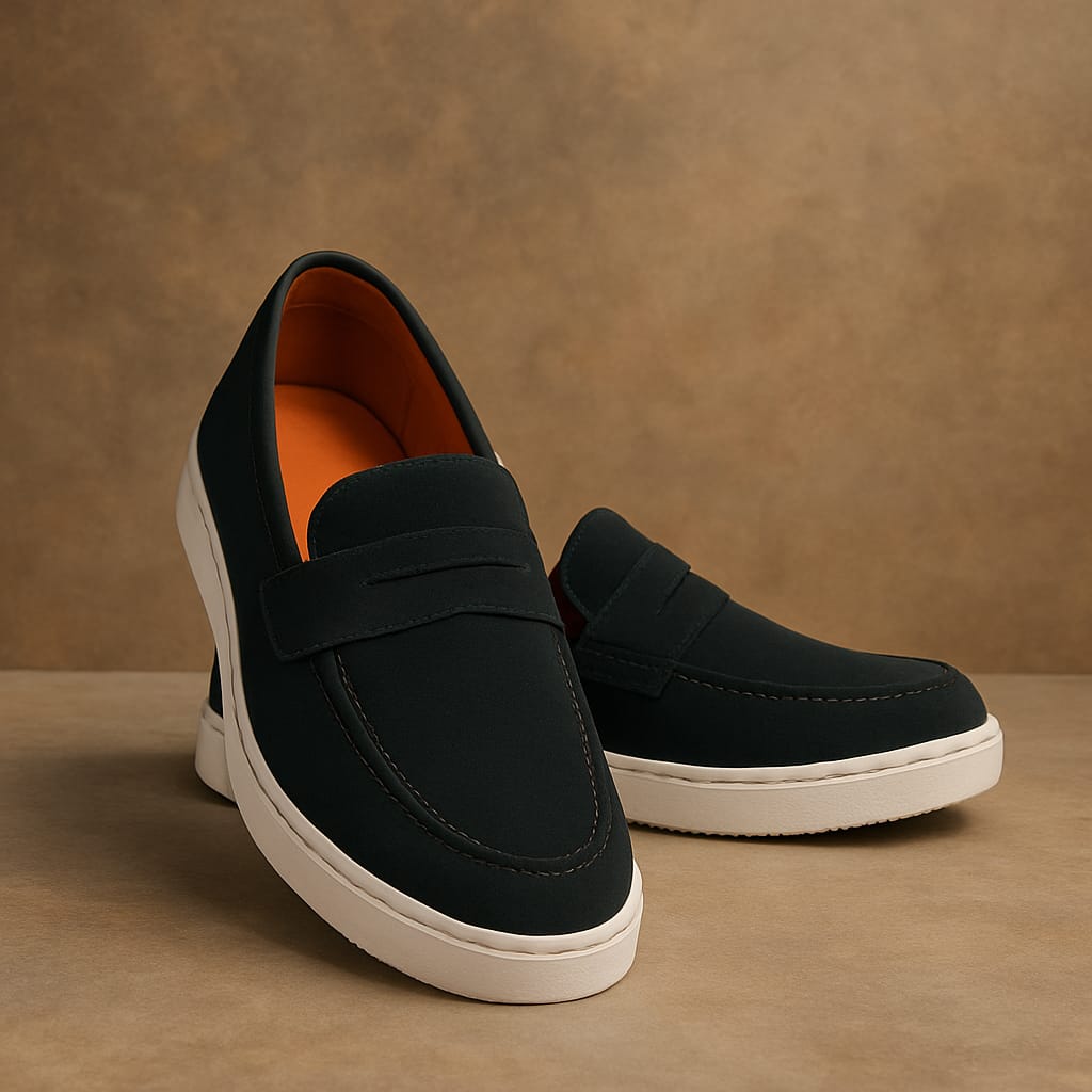 Suede Penny Loafers